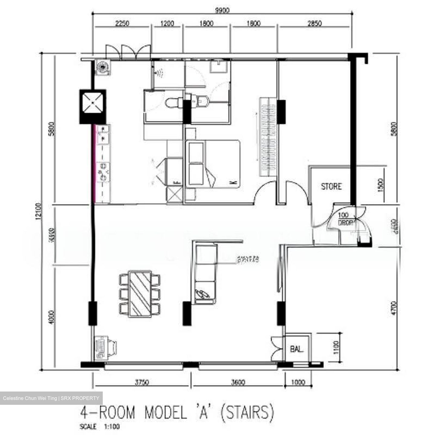 Blk 865 Tampines Vista (Tampines), HDB 4 Rooms #627324741